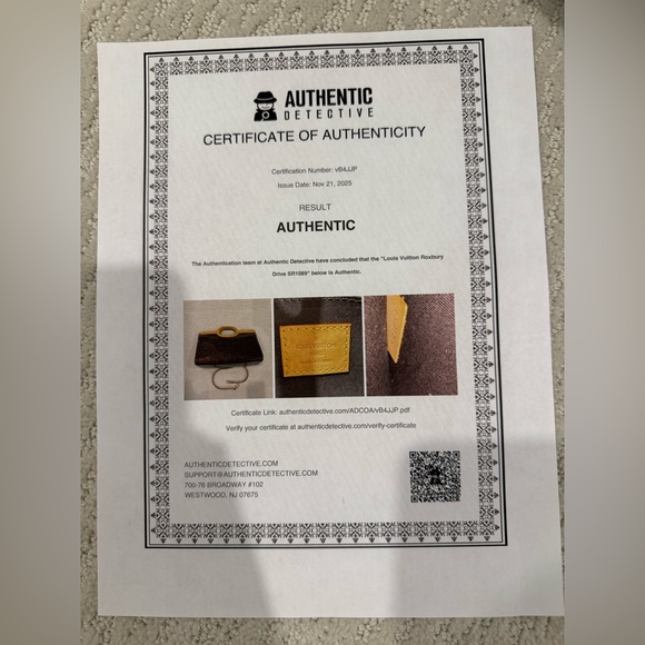 Authentic Louis Vuitton Roxbury Drive Amarante Vernis Leather Satchel Bag - Picture 13 of 13